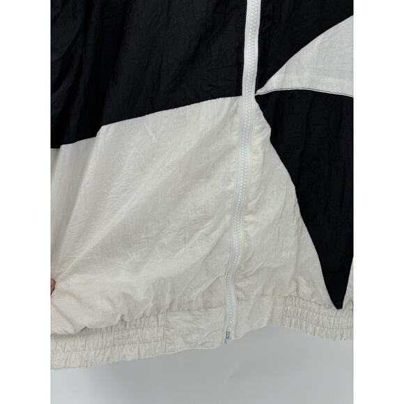 Active Exposure Vintage Jacket Mens XL White Black Windbreaker Geometric Sheer - Picture 5 of 16